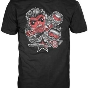 Captain America Brave New World Funko T-Shirt with Red Hulk And Falcon Size XL